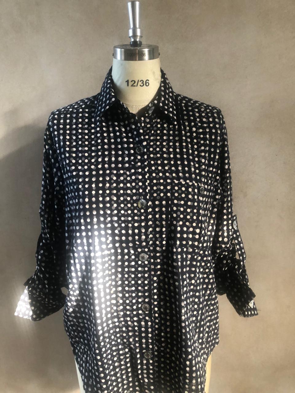 Black Polka Dot Shirt