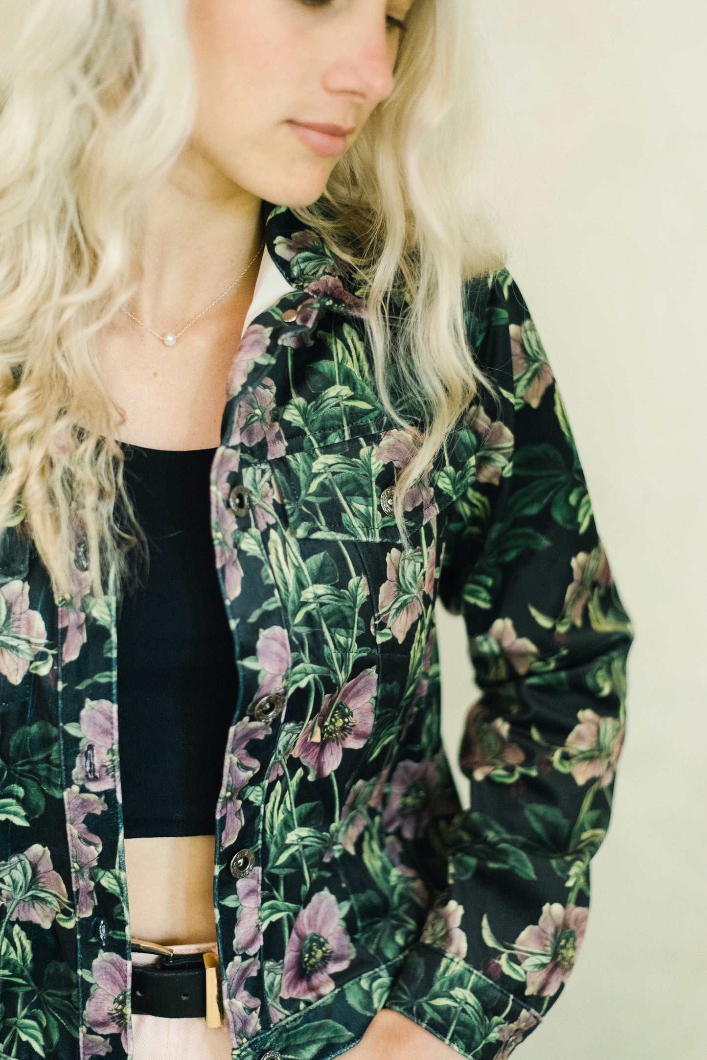 Velvet Denim Style Jacket