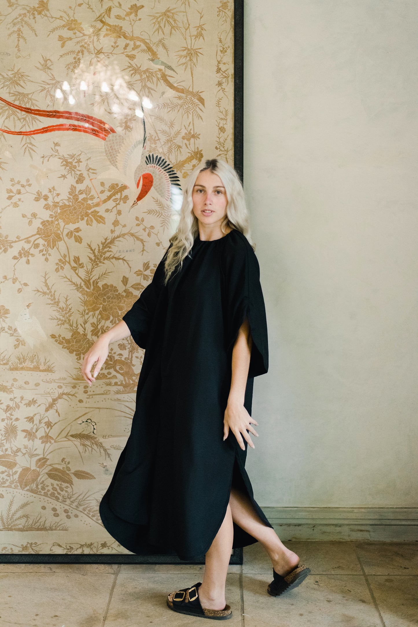Black Raglan Maxi