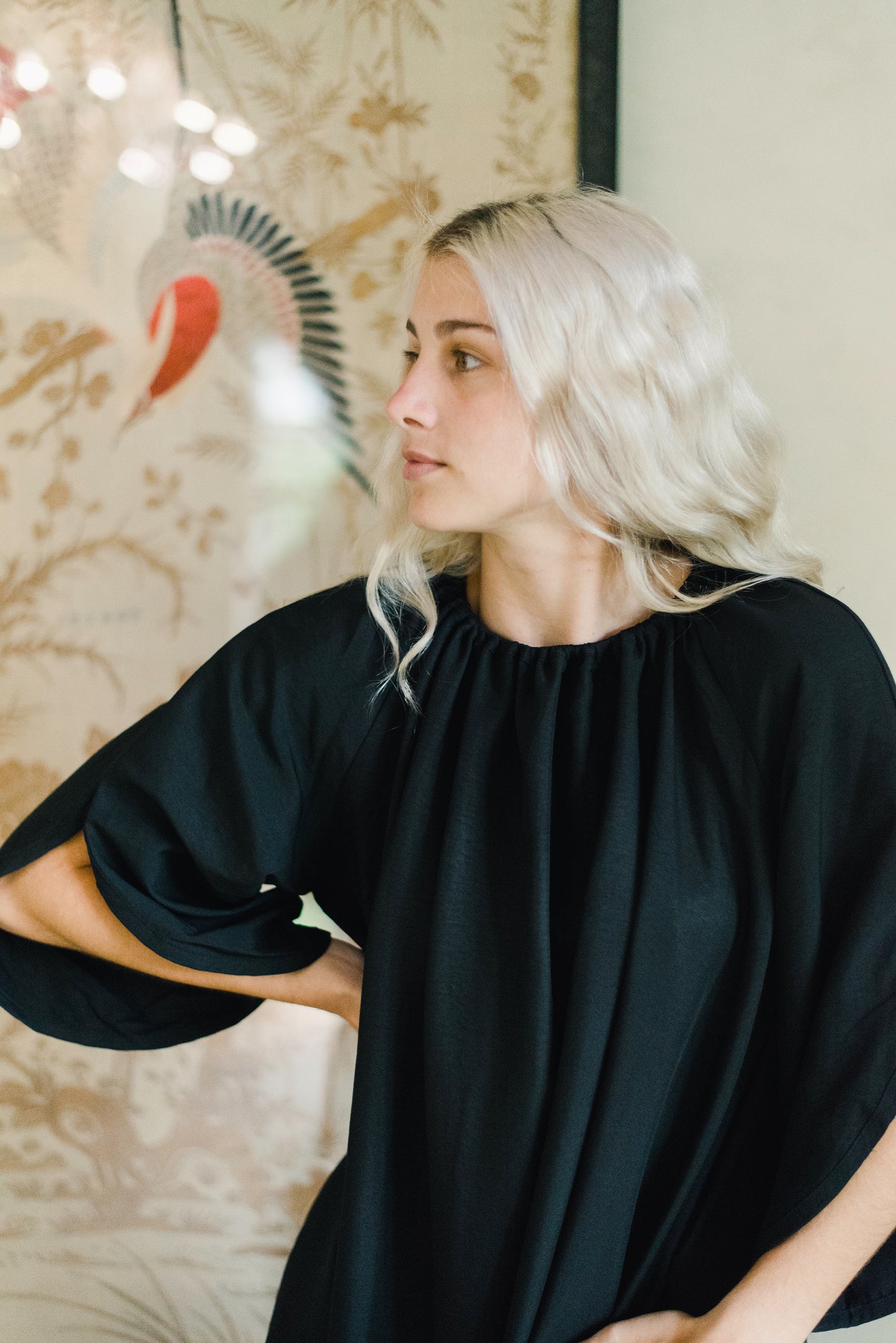 Black Raglan Maxi