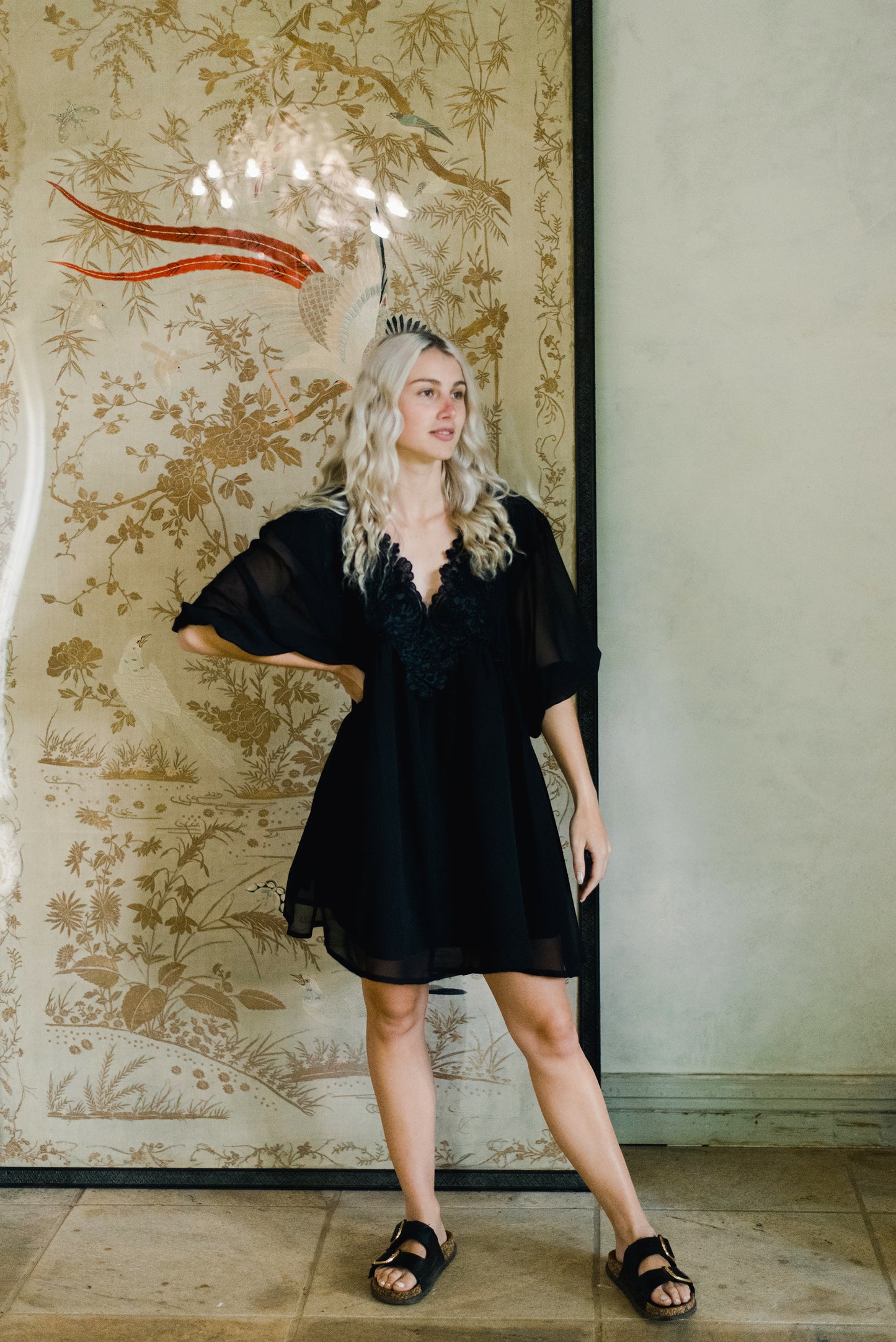 Black Georgette dress