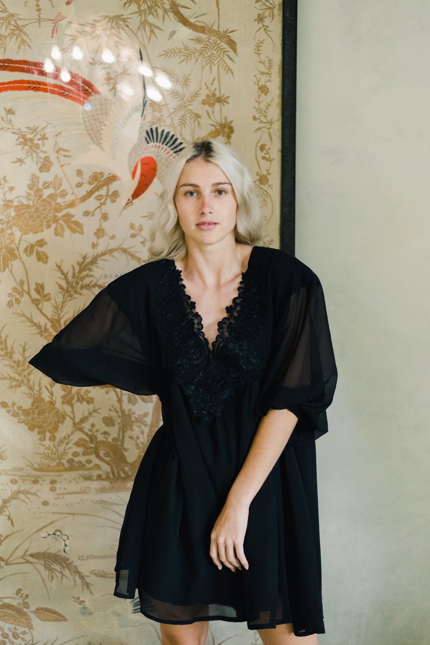 Black Georgette dress