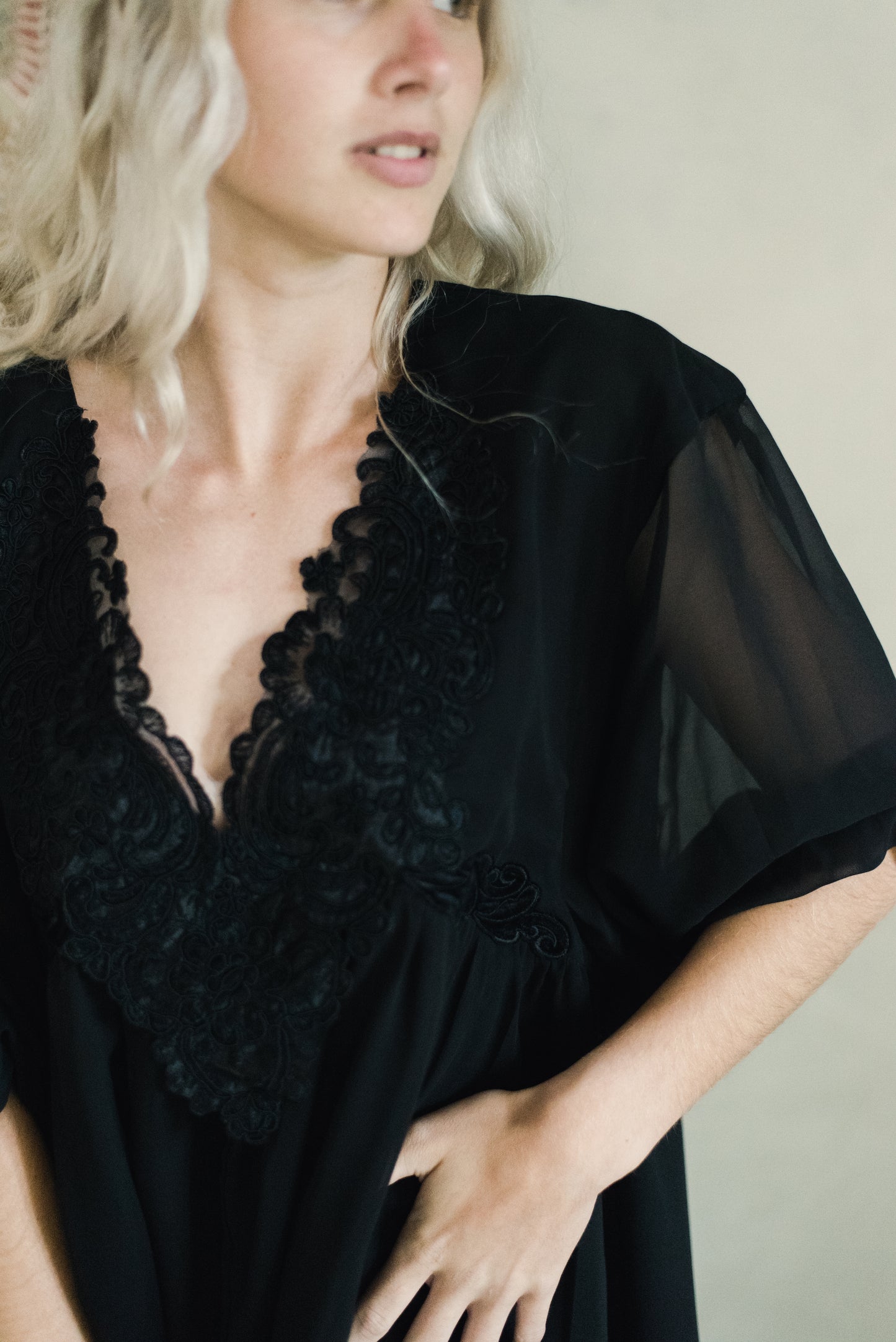 Black Georgette dress