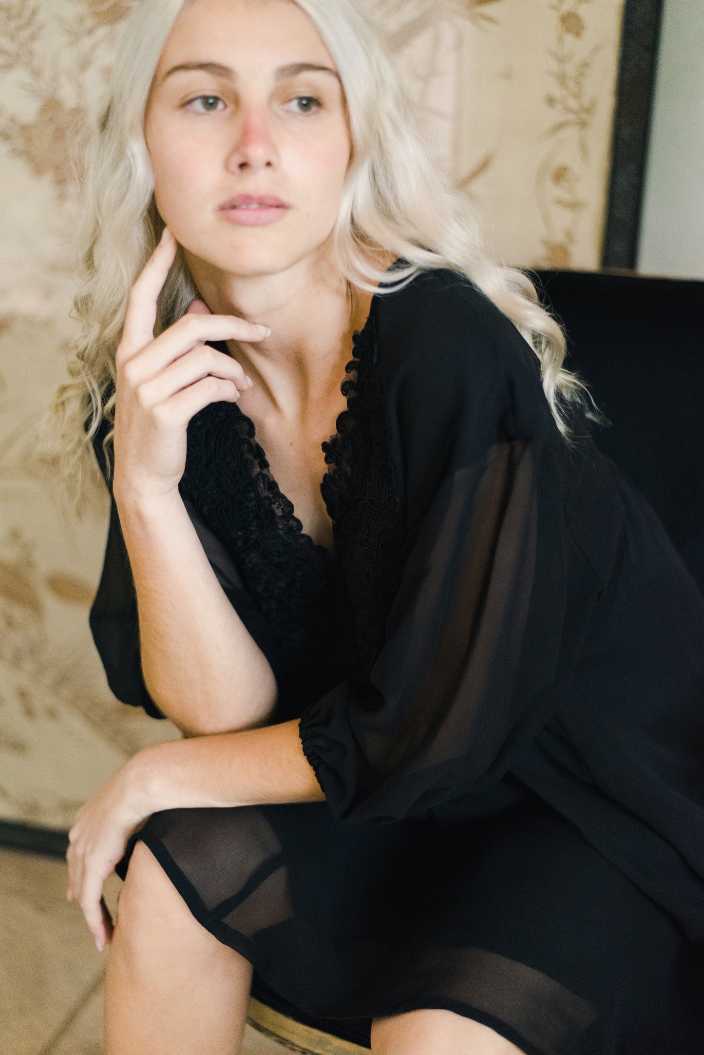 Black Georgette dress