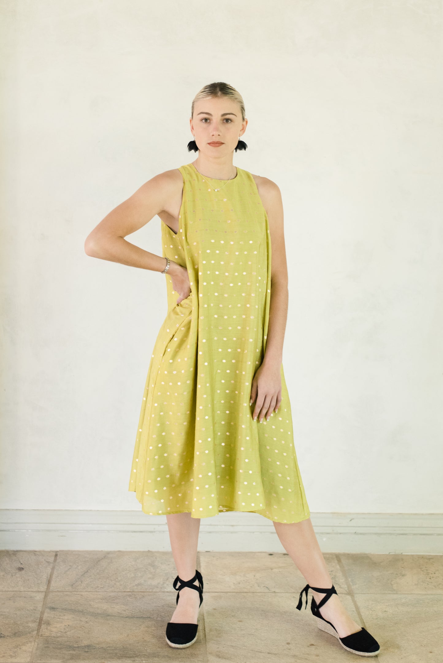 Chartreuse dress