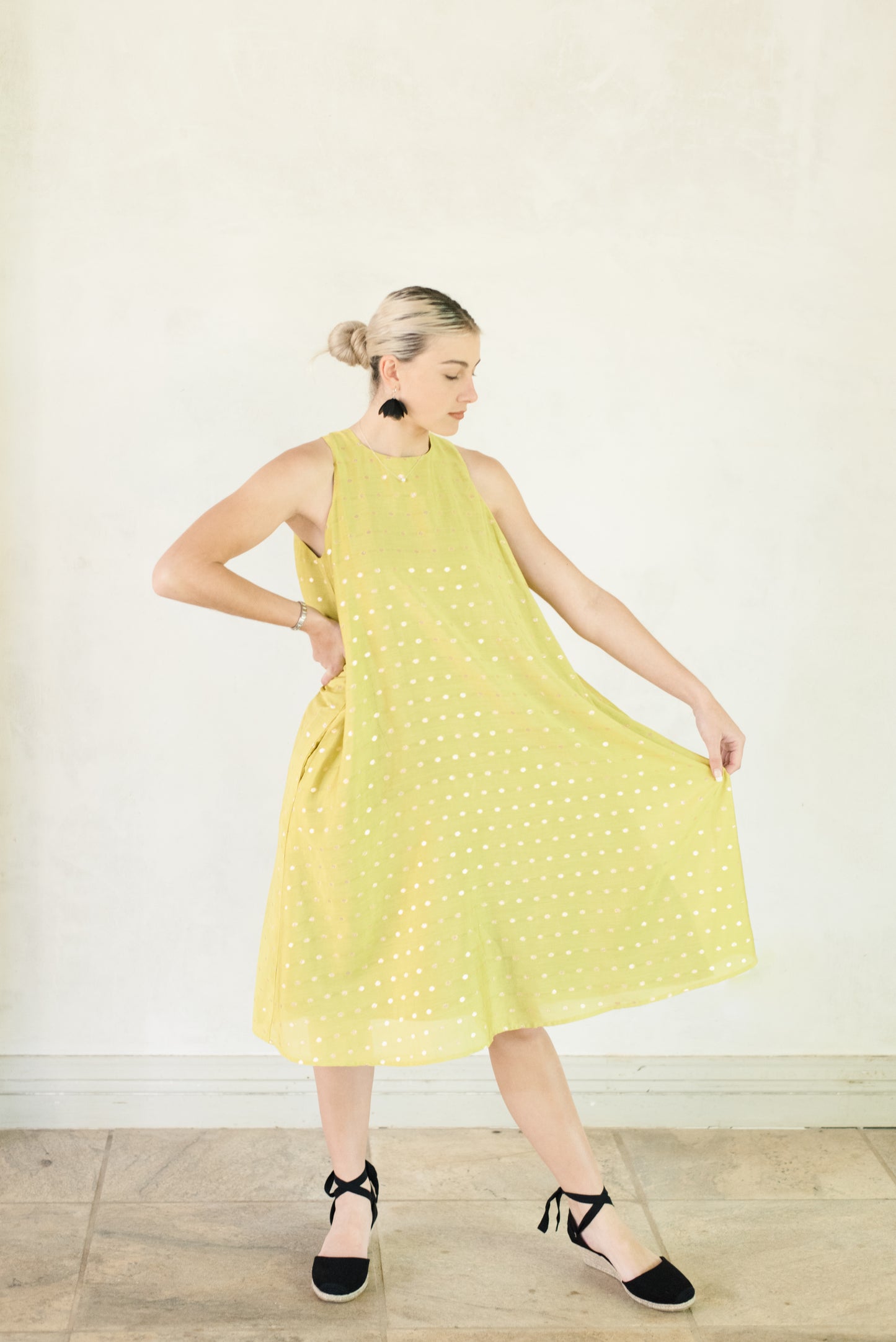 Chartreuse dress