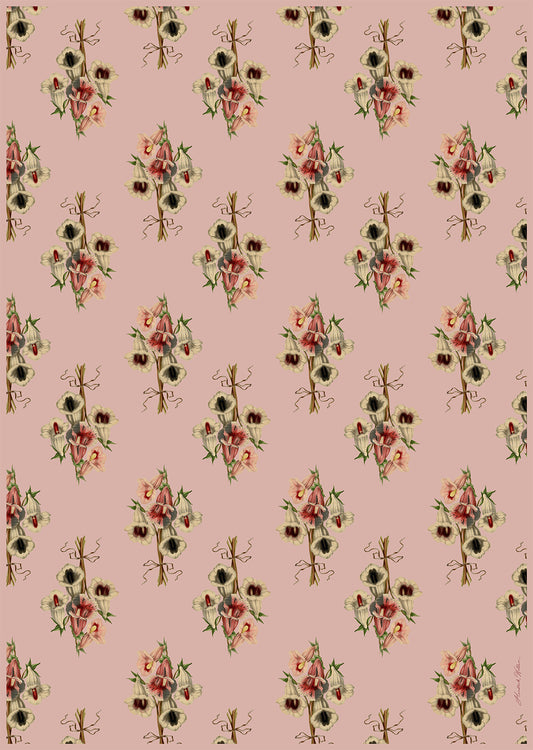 Wrapping paper in pink