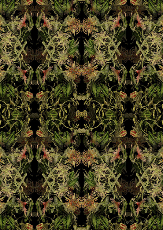 Wrapping Paper in colourful Botanicals