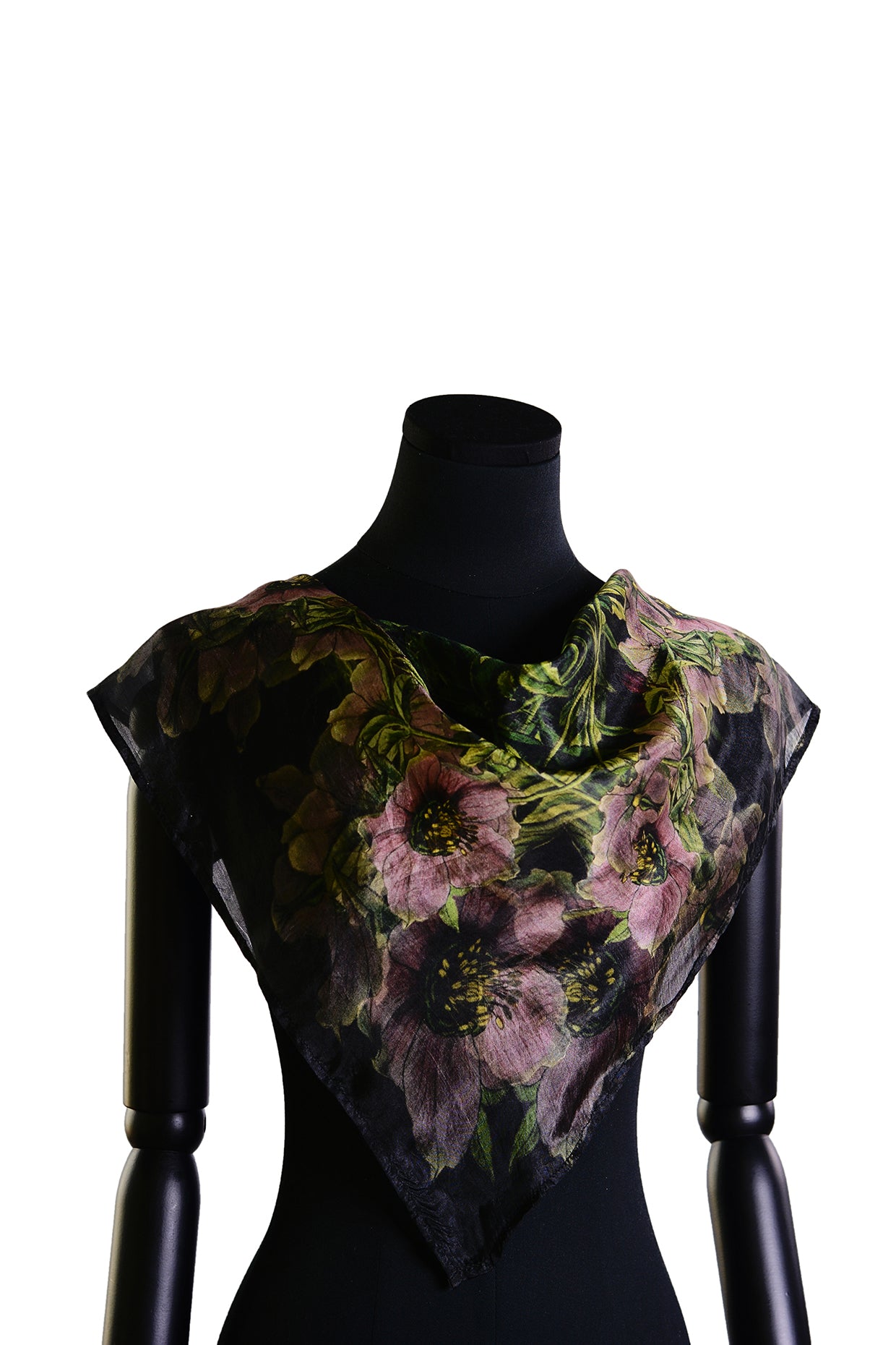 Silk Feel Scarf - Purple