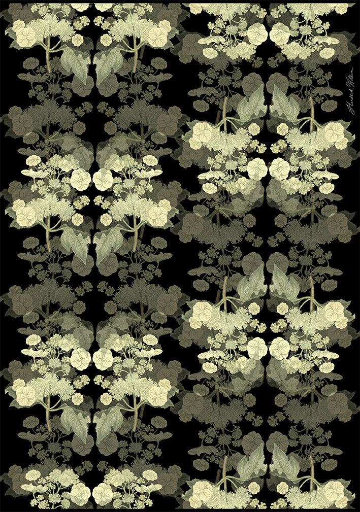 Wrapping Paper - Black x 10 Sheets