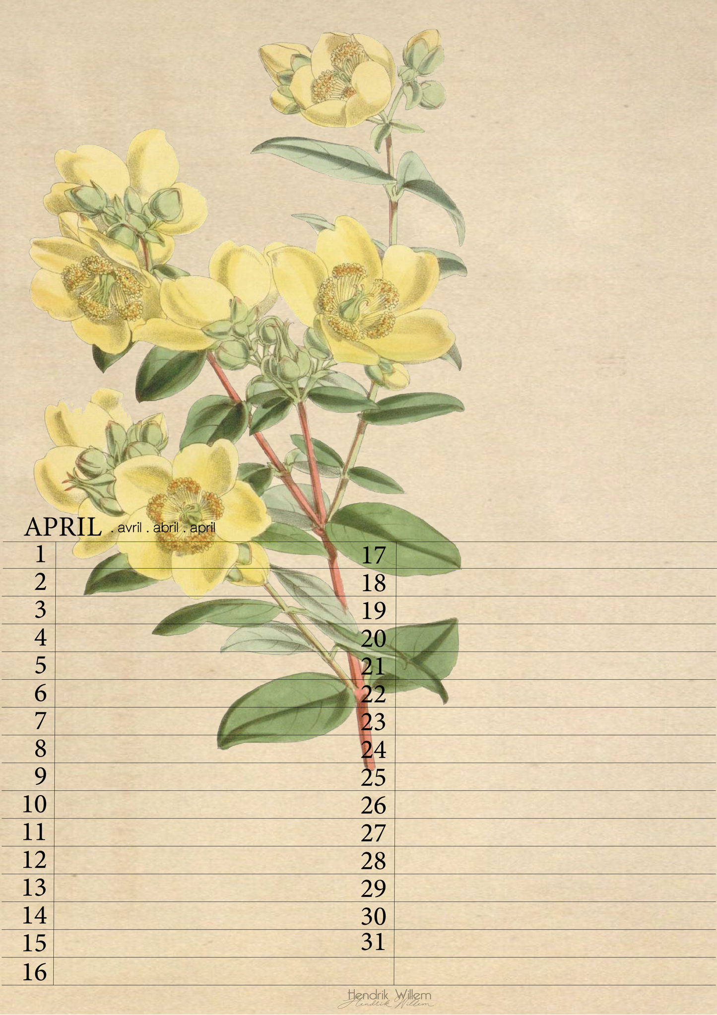 Perpetual Calendar (Digital Download)