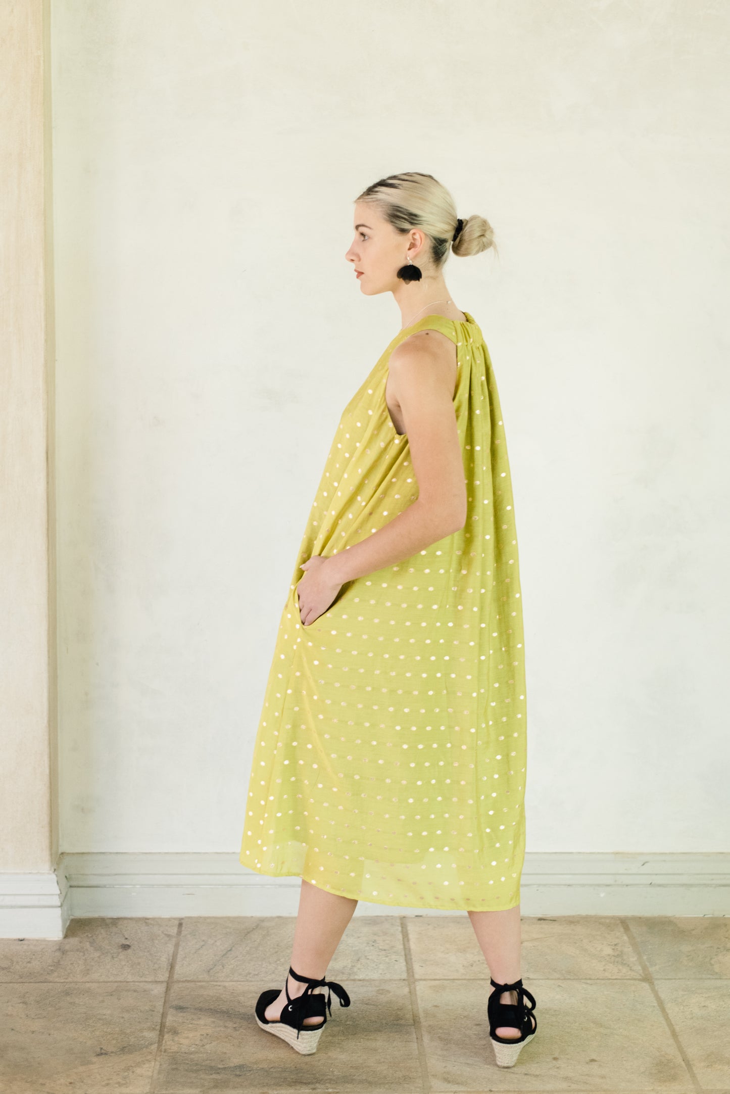 Chartreuse dress