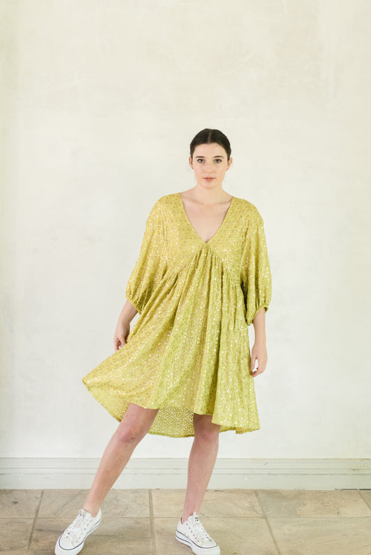 Chartreuse Cocktail dress
