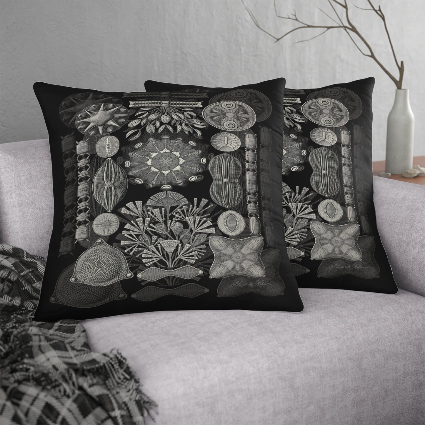 Ernest Haeckel Scatter Pillow