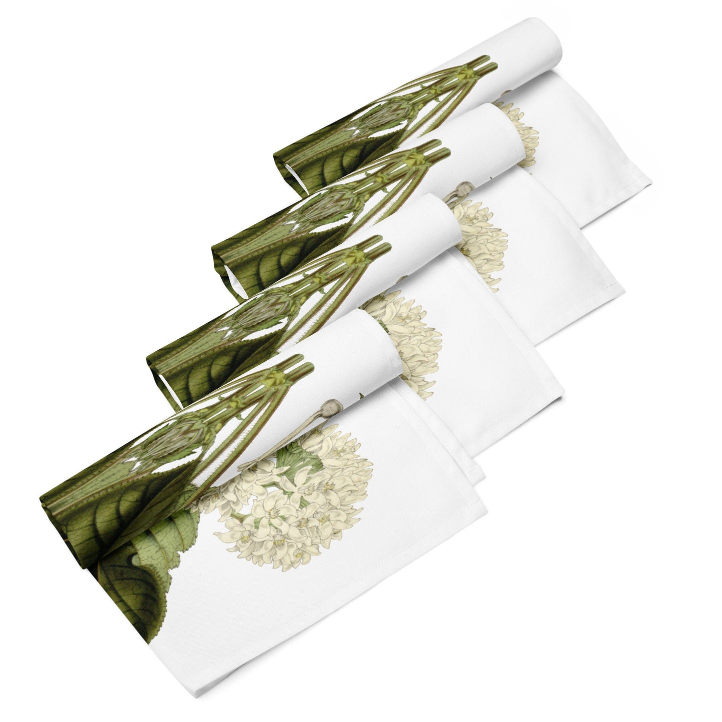 Summer White Botanical Napkin set