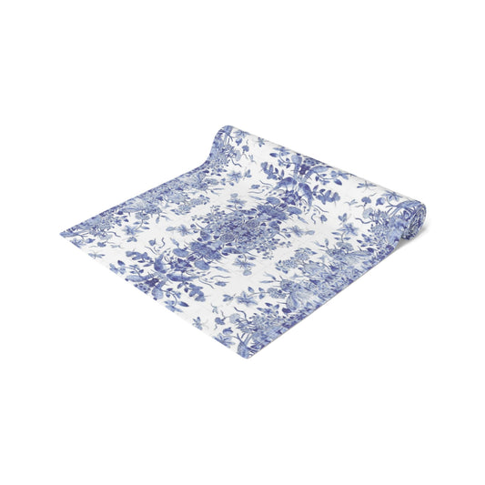 Portuguese Blue Tile Table Runner