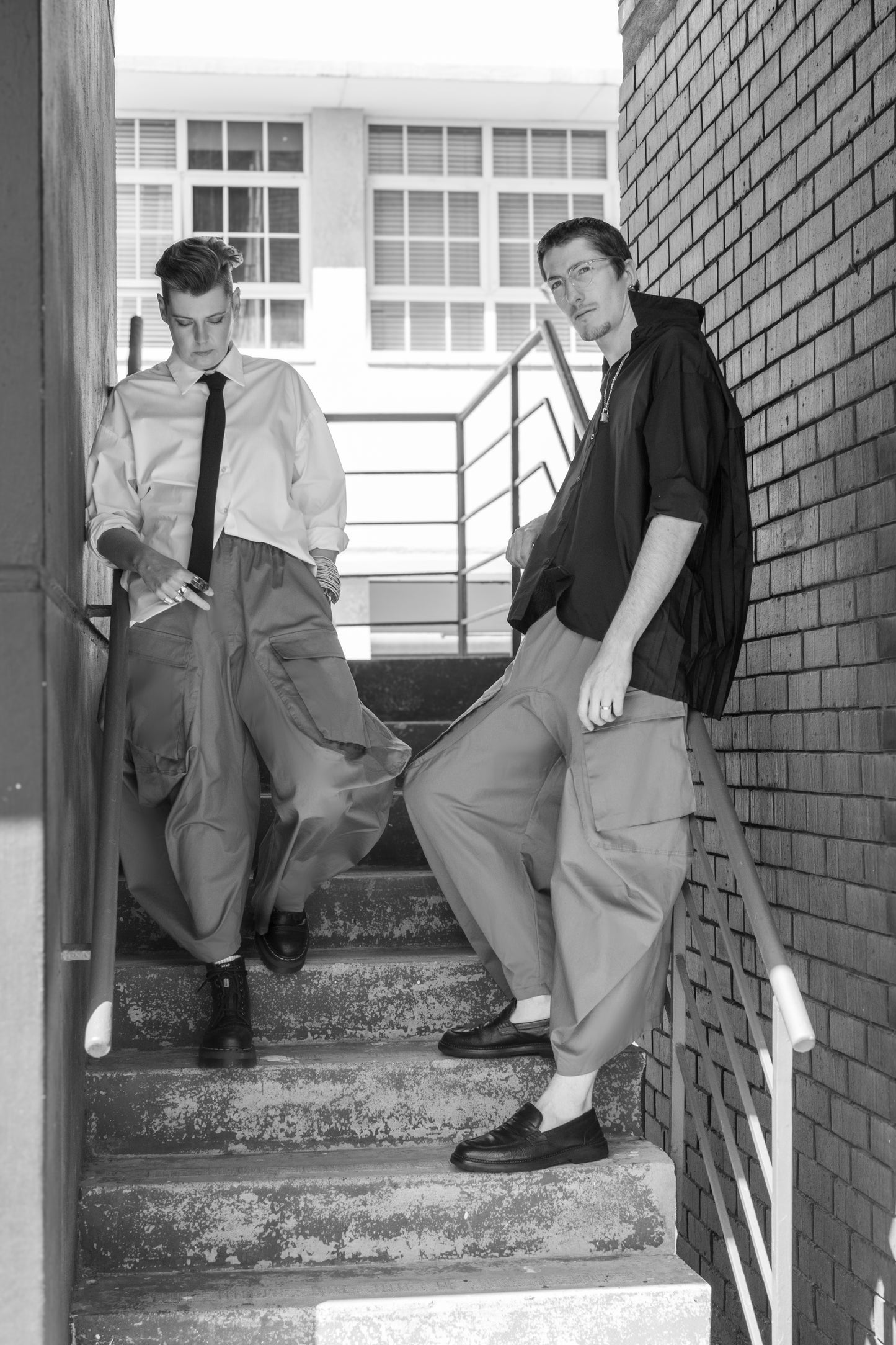 Cotton Poplin Pleated Shirt