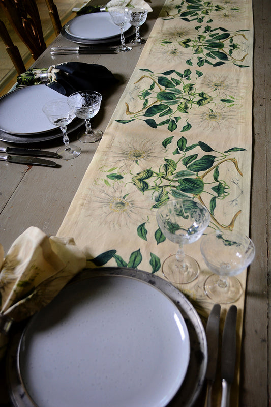 Table Runner - Cream Poinsettia